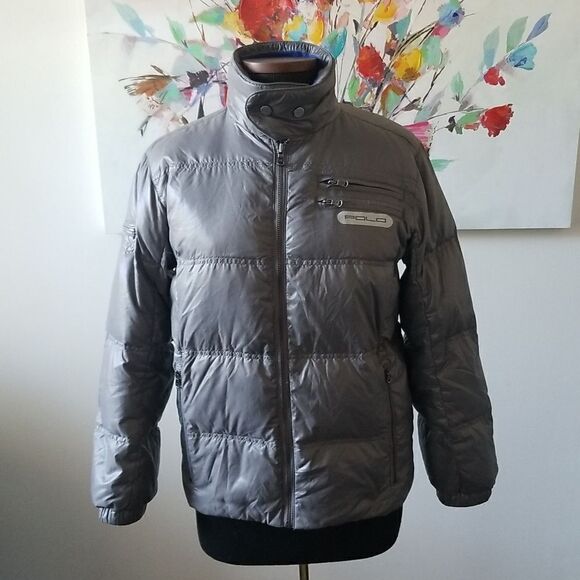 Polo Ralph Lauren Boys Gray Puffer Jacket Size large - Picture 4 of 10